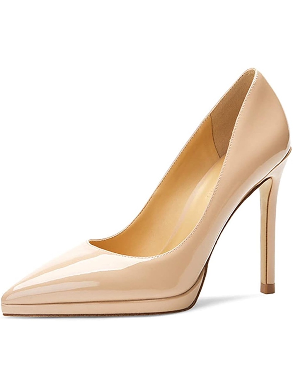 Women's Patent Leather Pointed Toe Sexy Platform High Heel Stiletto Dress Pumps